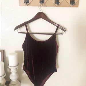 Red velvet bodysuit